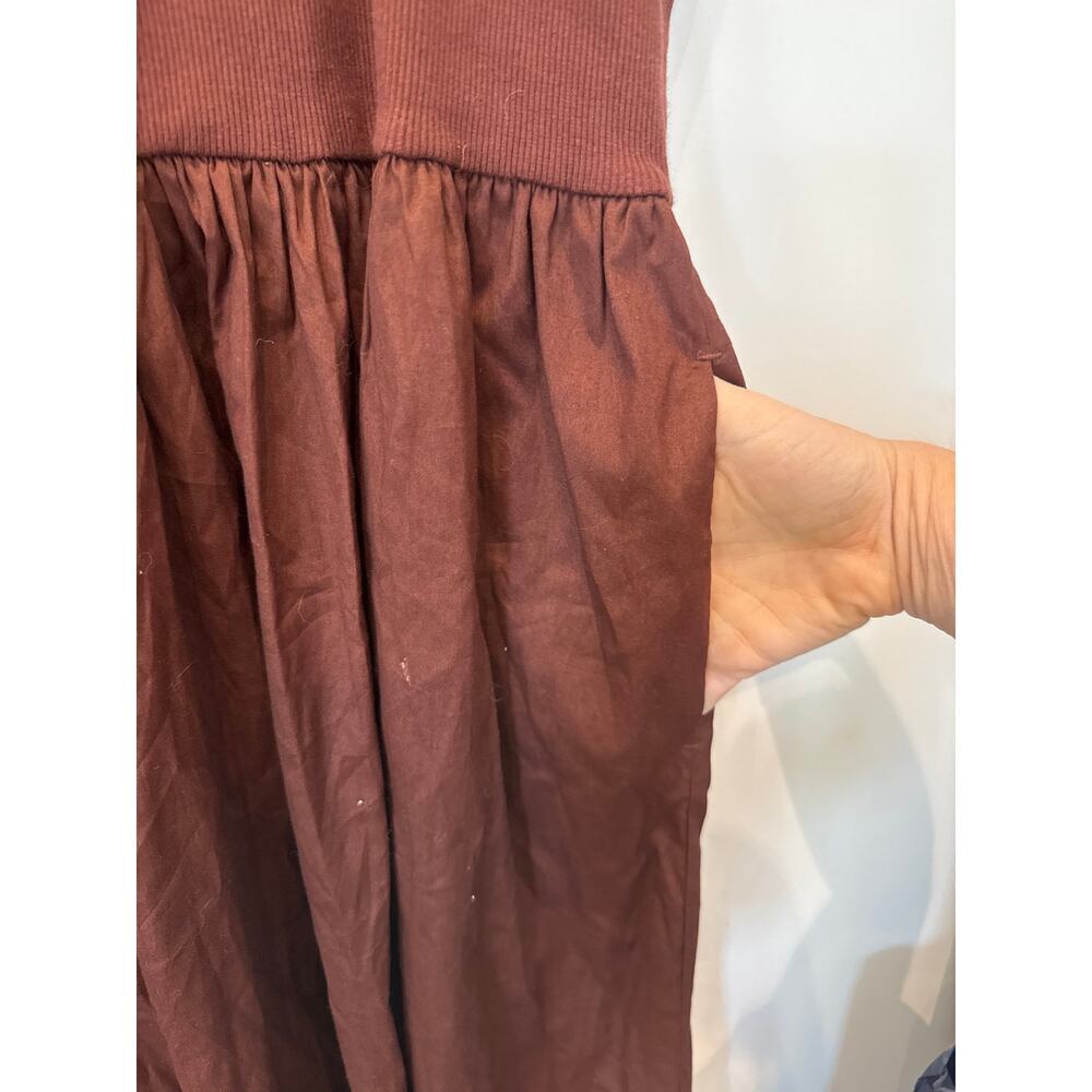 Nordstrom Mixed Media Stretch Cotton Tank Poplin Skirt Maxi Dress ,2X - Picture 10 of 12